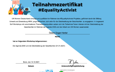 #EqualityActivist – by UN WOMEN & Stiftung Umwelt und Entwicklung NRW